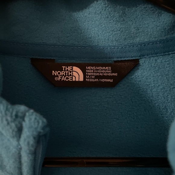 Teal/blue north face fleece quarter zip size medium - Picture 2 of 2